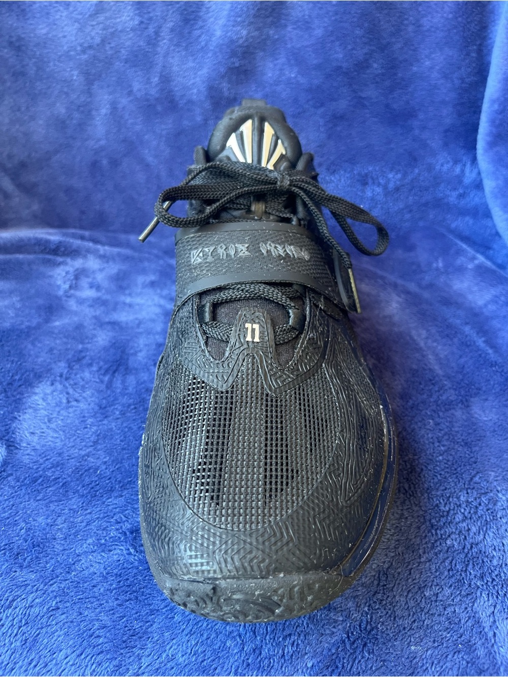 Anta Kai 1 Men's Black Athletic Sneakers with Lace and Strap